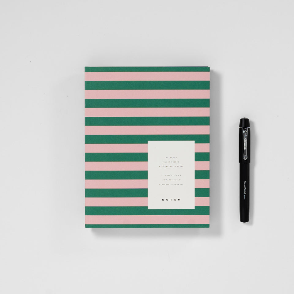 Notizbuch mittel rosa/grün Notem / Uma Notebook M