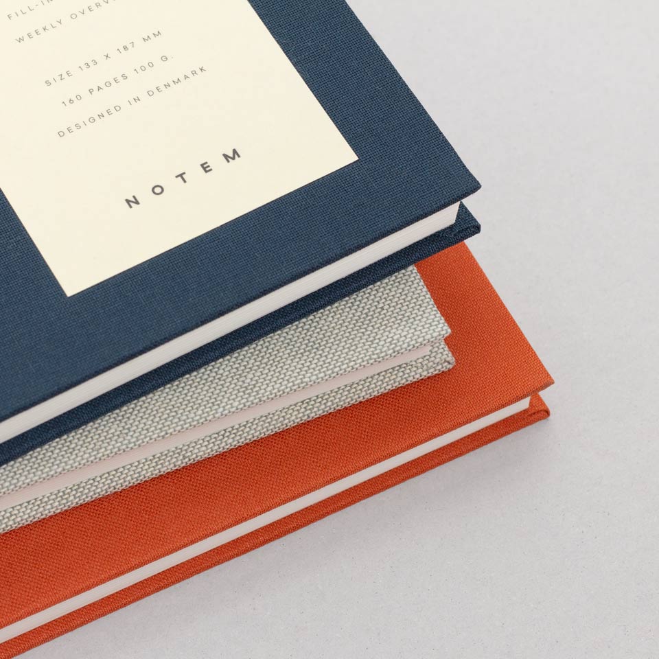 undatierter Kalender Notem dunkelblau / Even Weekly Journal