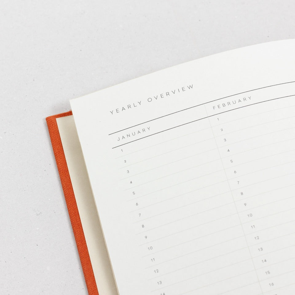 undatierter Kalender Notem dunkelblau / Even Weekly Journal