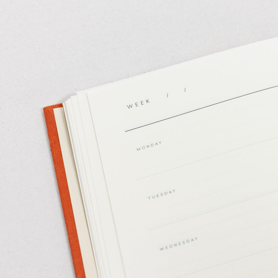 undatierter Kalender Notem dunkelblau / Even Weekly Journal