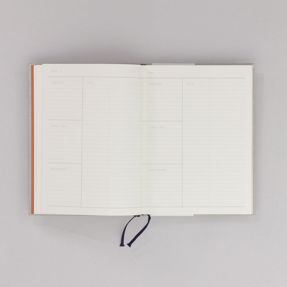 Arbeitsbuch groß grau Notem / Even Work Journal