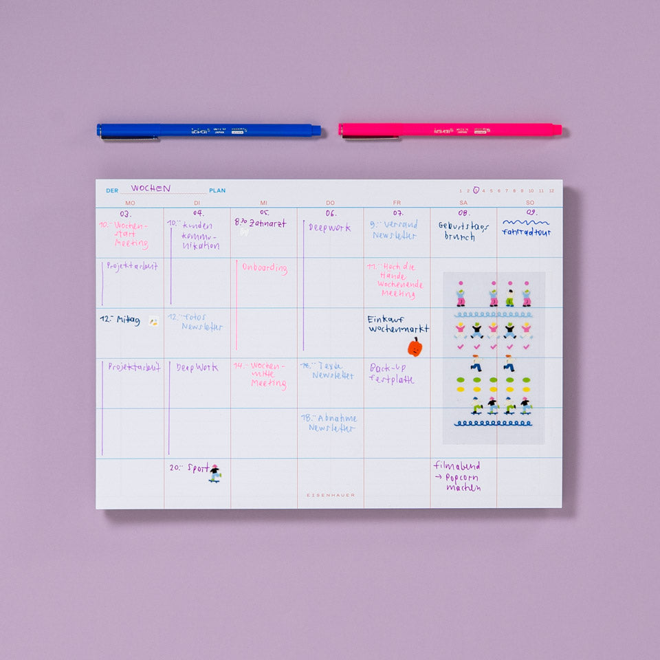 Notizblock Eisenhauer Planer