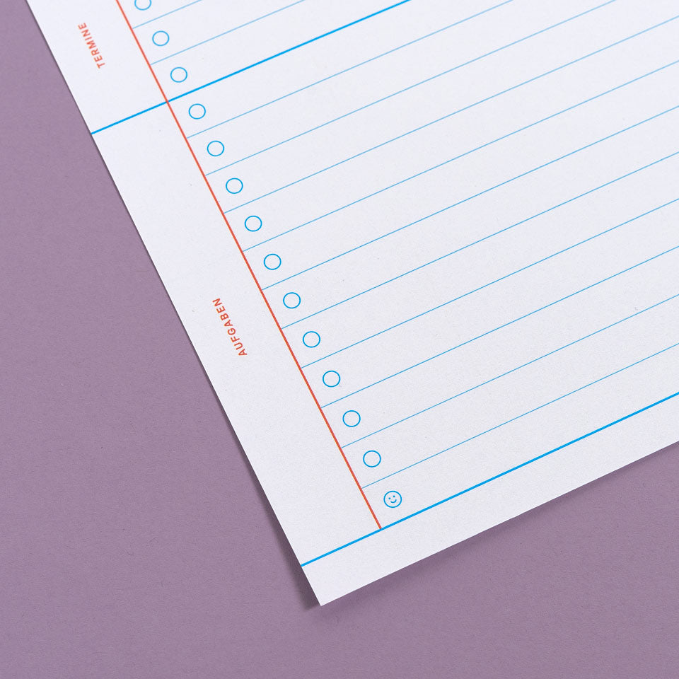 Notizblock Eisenhauer Planer