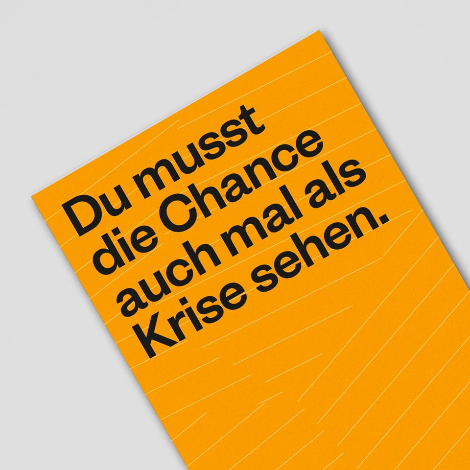 Postkarte Chance