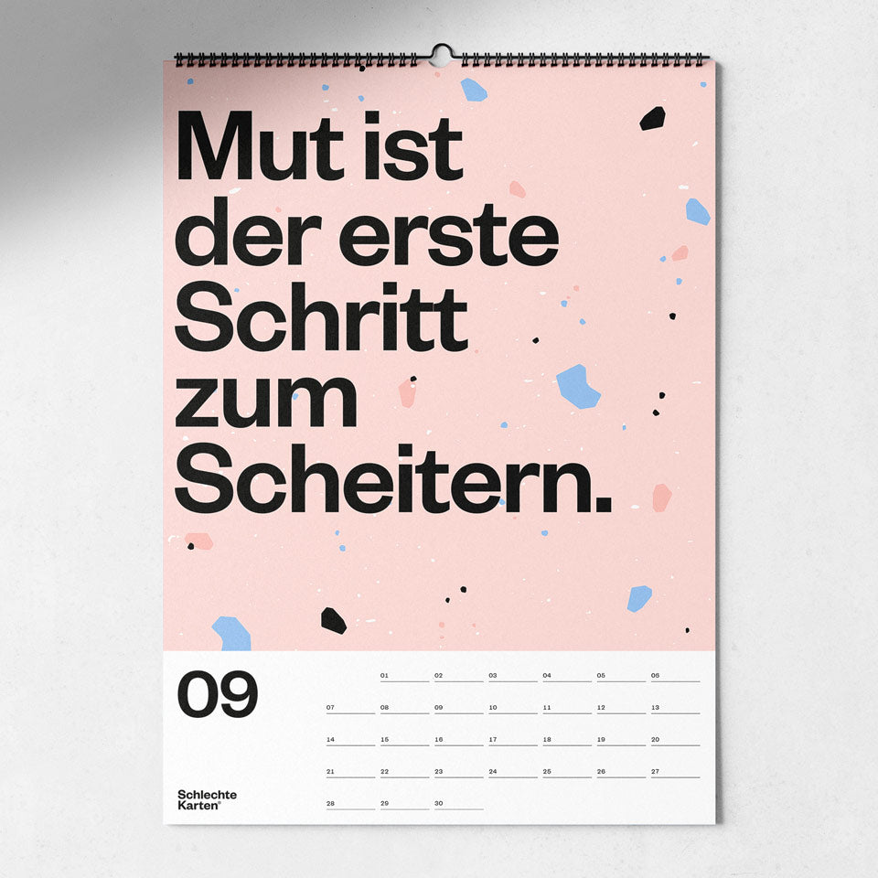 demotivierender Wandkalender 2026