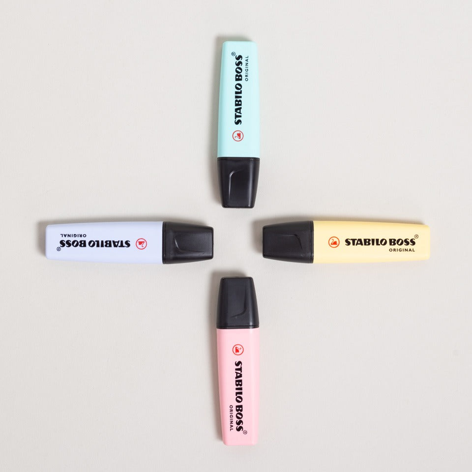 Textmarker Stabilo pastell