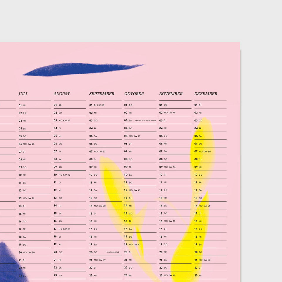 Wandkalender Happy 2026 A2 quer