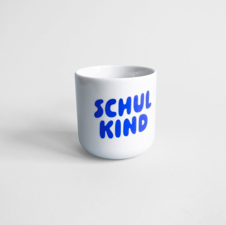 Becher Schulkind blau