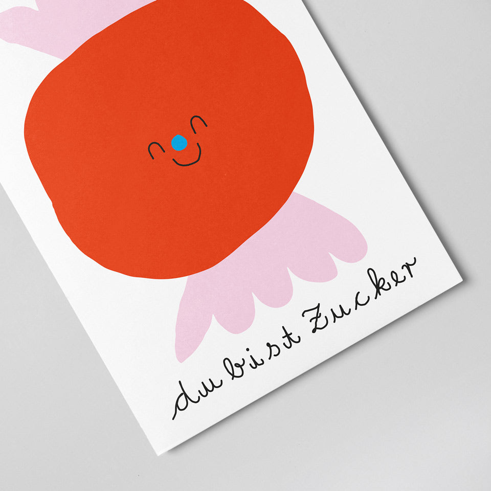 Postkarte Bonbon