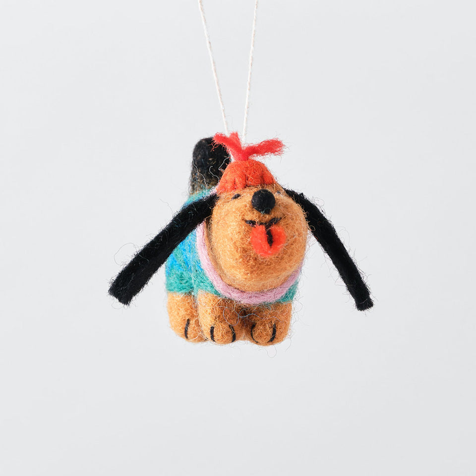 Filzanhänger – Hund Dackel