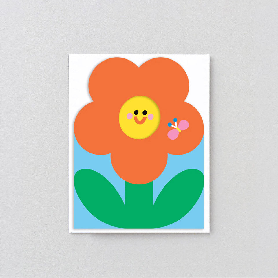 Geburtstagskarte Blume Leporello Karte