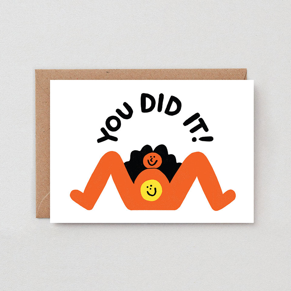 Geburtskarte you did it