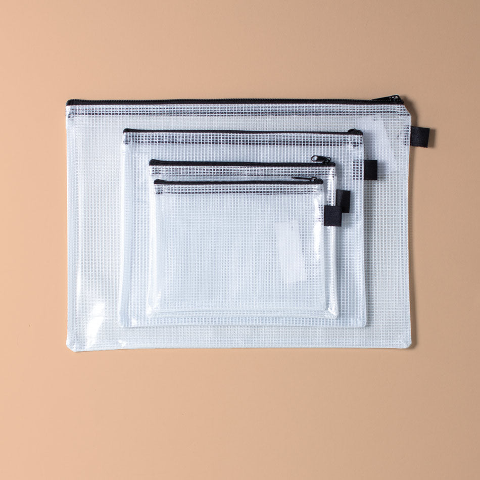 Mesh Bag schwarz für A5